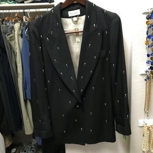 NEW "Icing"  Black Sequin Beaded Jacket